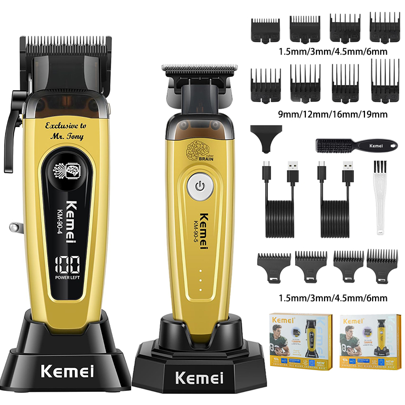 Hair Care Kit - KEMEI Men's Hair Trimmer, Cordless Professional