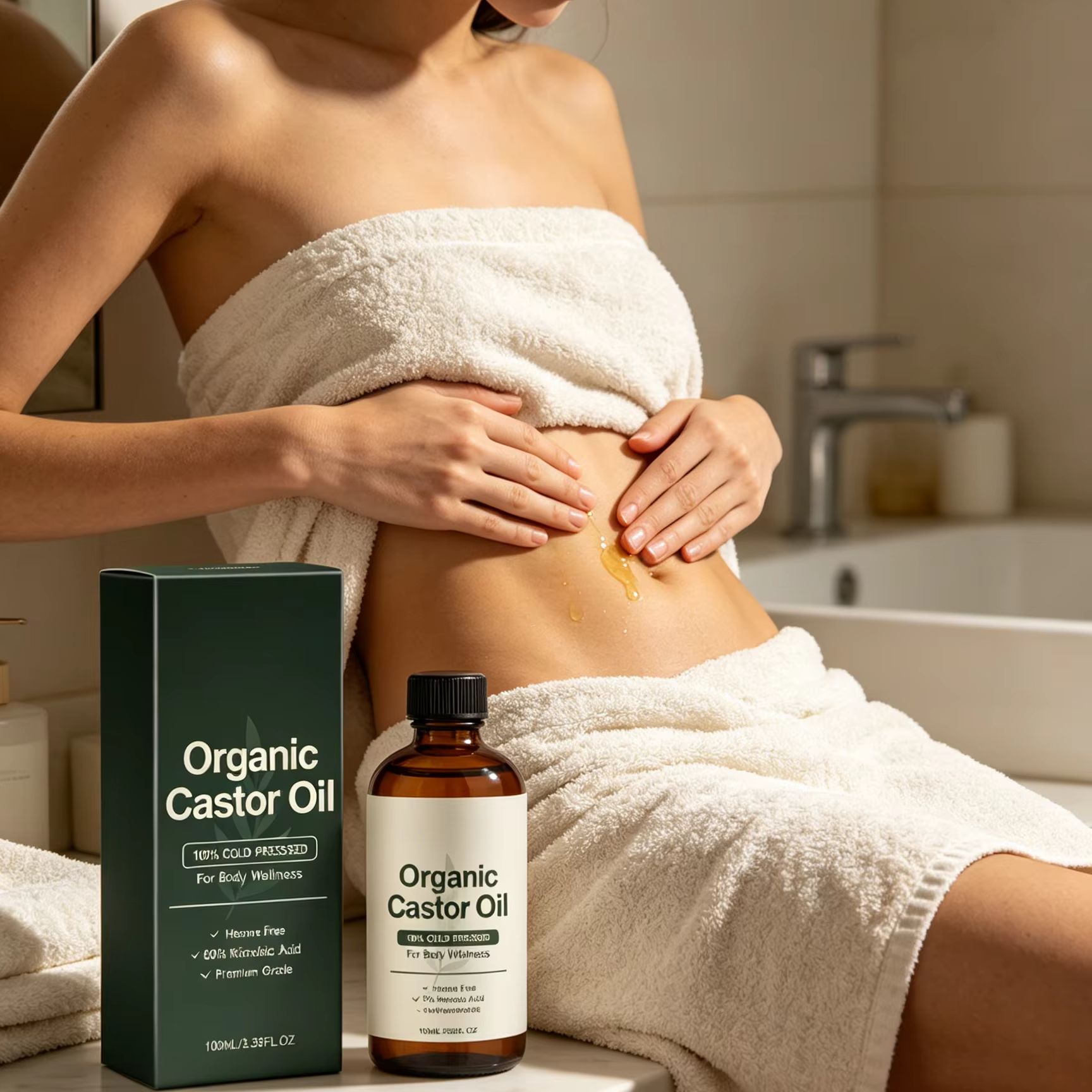 Castor Oil Cold Press - Organic Castor Oil Cold Press Deep