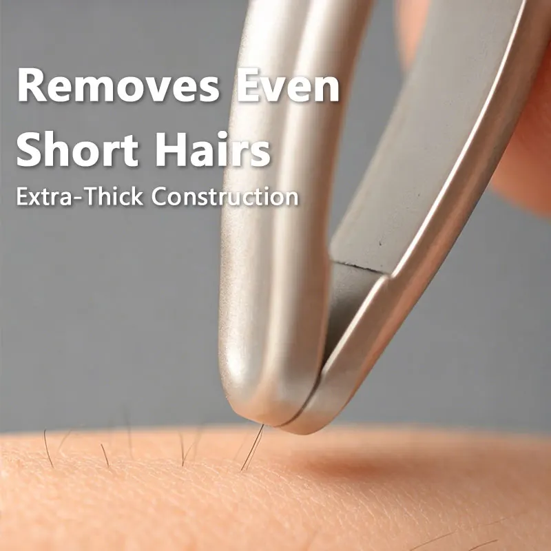 Hair Care Tips - Premium Round Tip Tweezers Precision Eyebrow