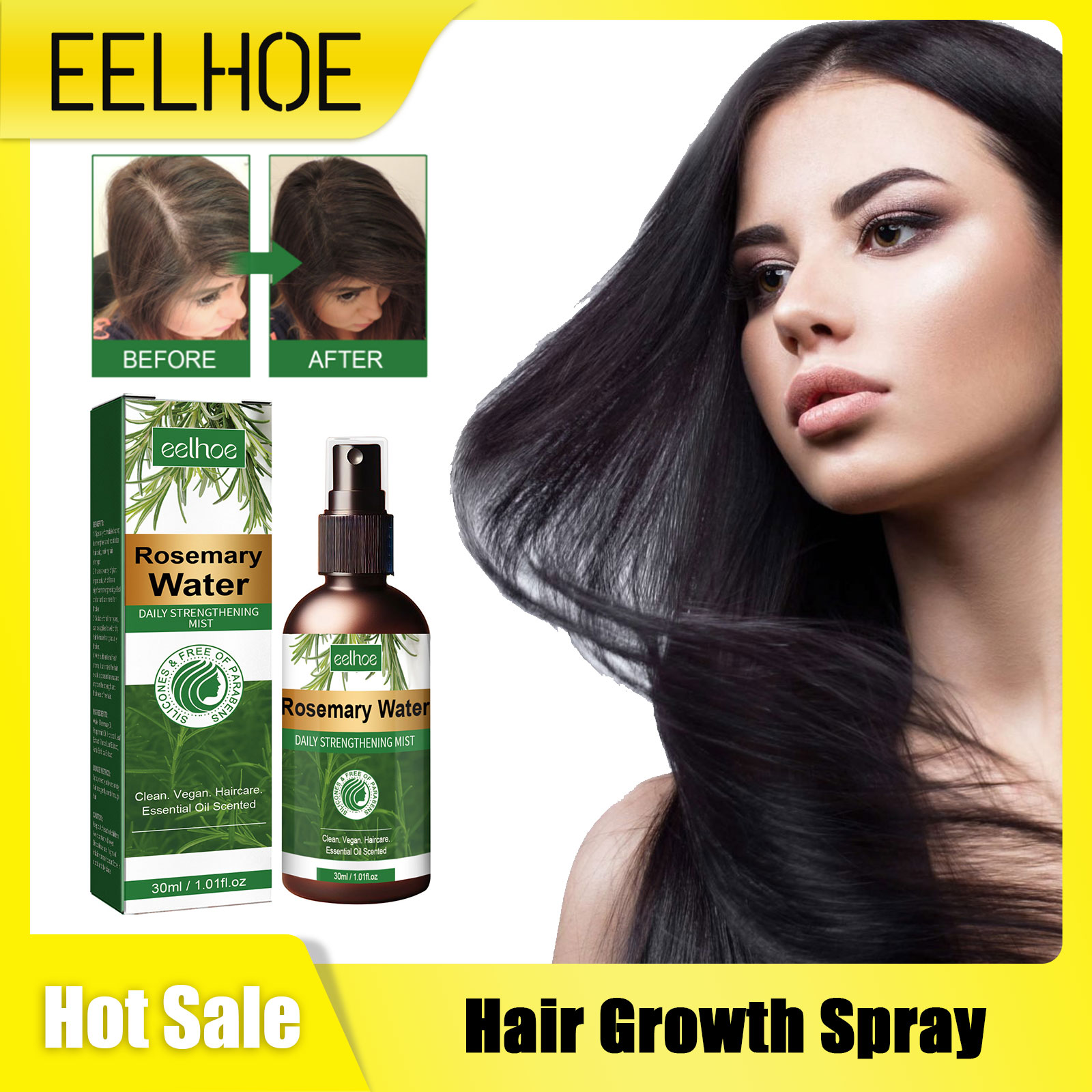 Hair Care Herbal - Rosemary Spray for Hair Nourishing Scalp