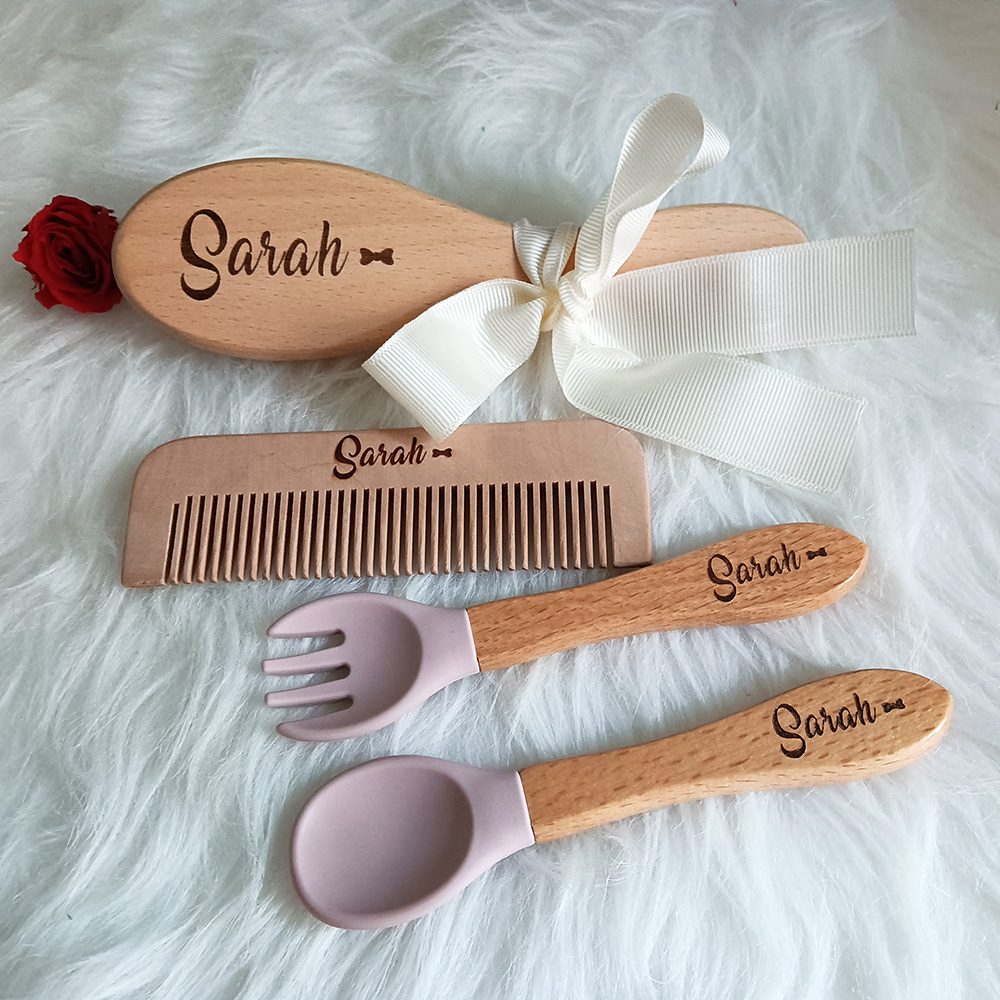 Hair Care Names - Custom Name Baby Care Hair Brush,