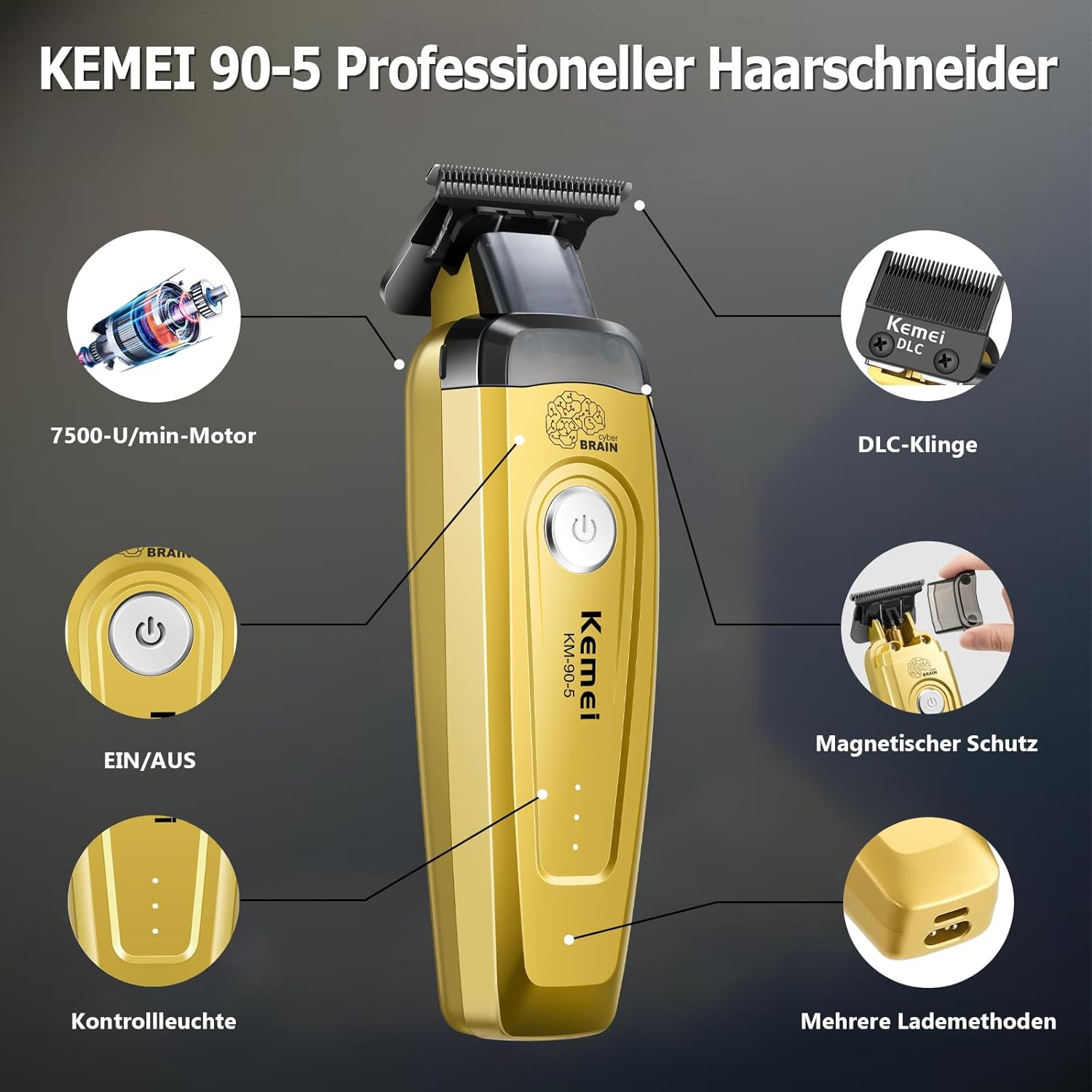 KEMEI Men's Hair Trimmer, Cord - Hair Care Kit ulasan dan harga