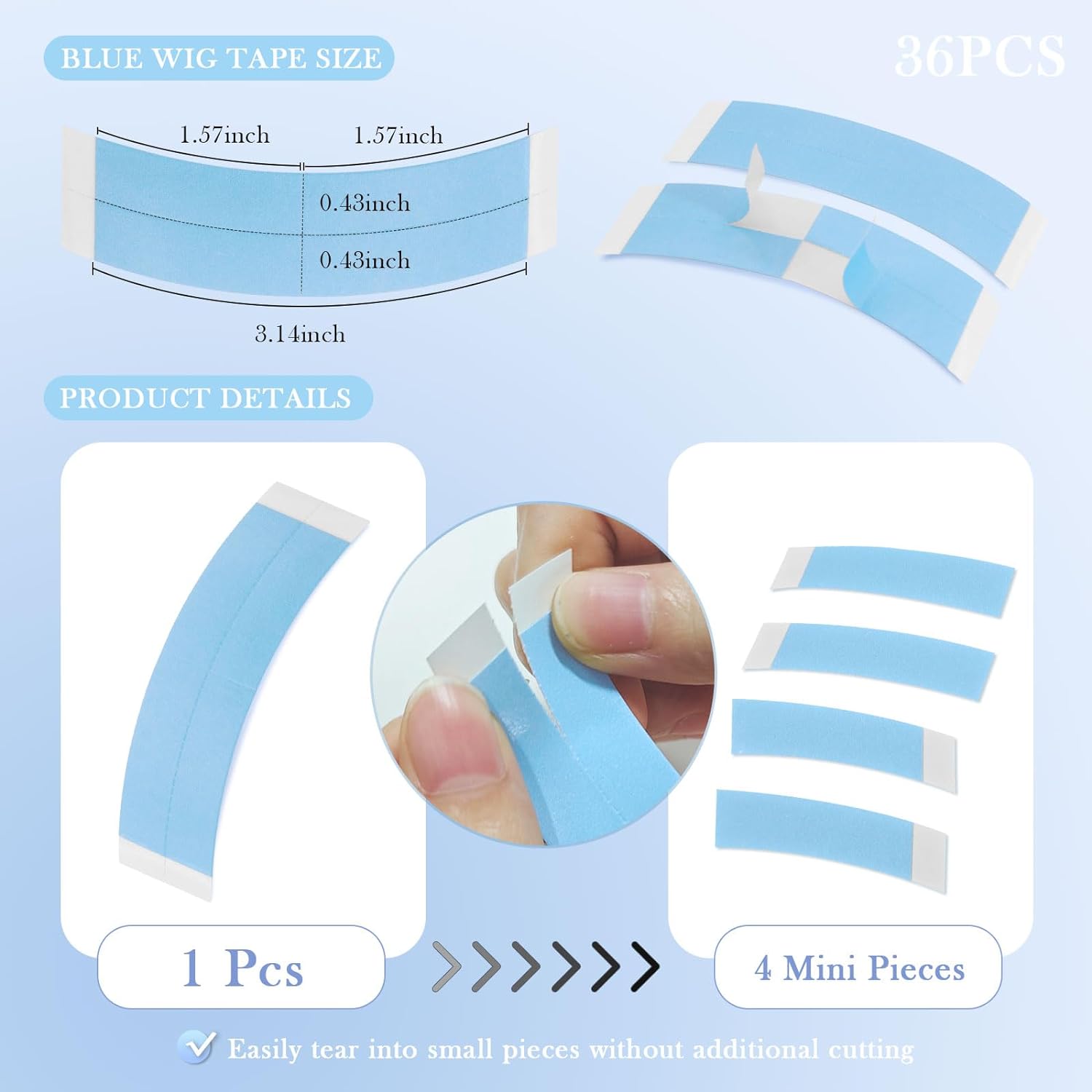 36pcs/lot Supertape Waterproof - Hair Care Kit ulasan dan harga