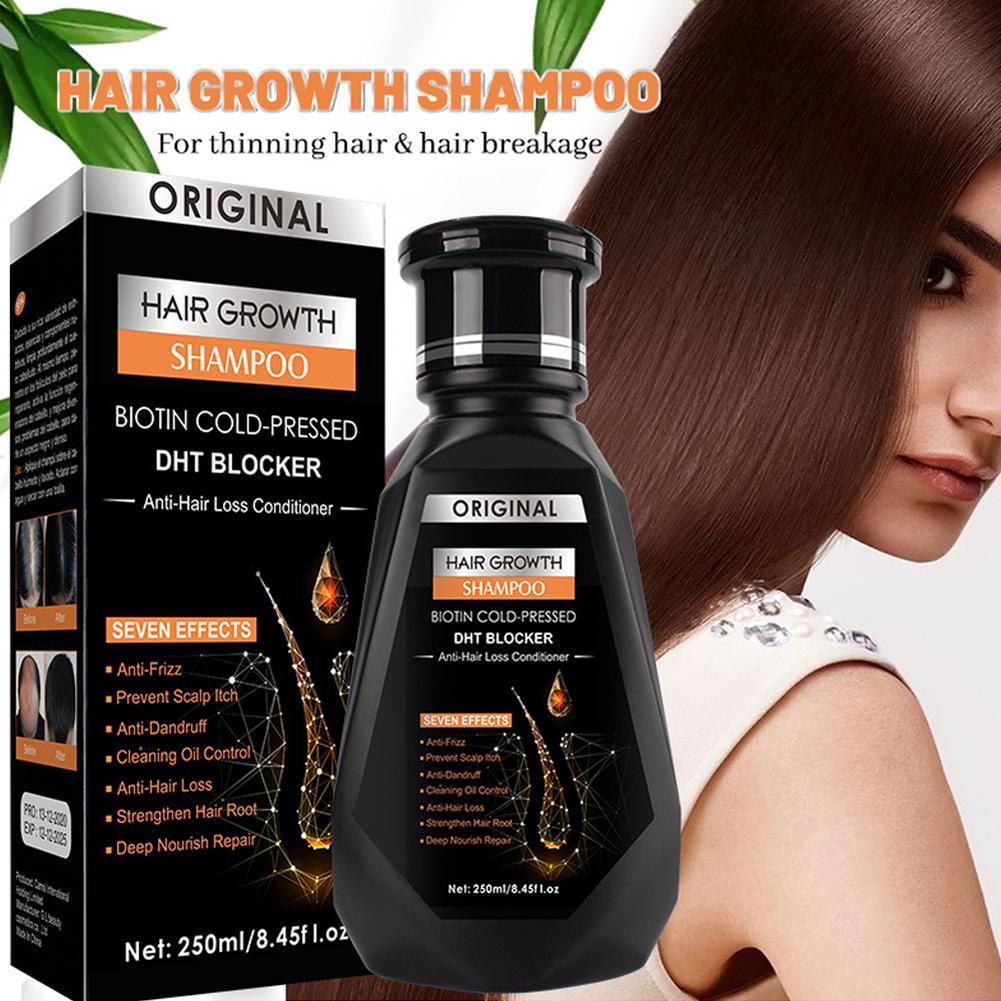 250ML Biotin Shampoo With Comb - Hair Care Dandruff ulasan dan harga