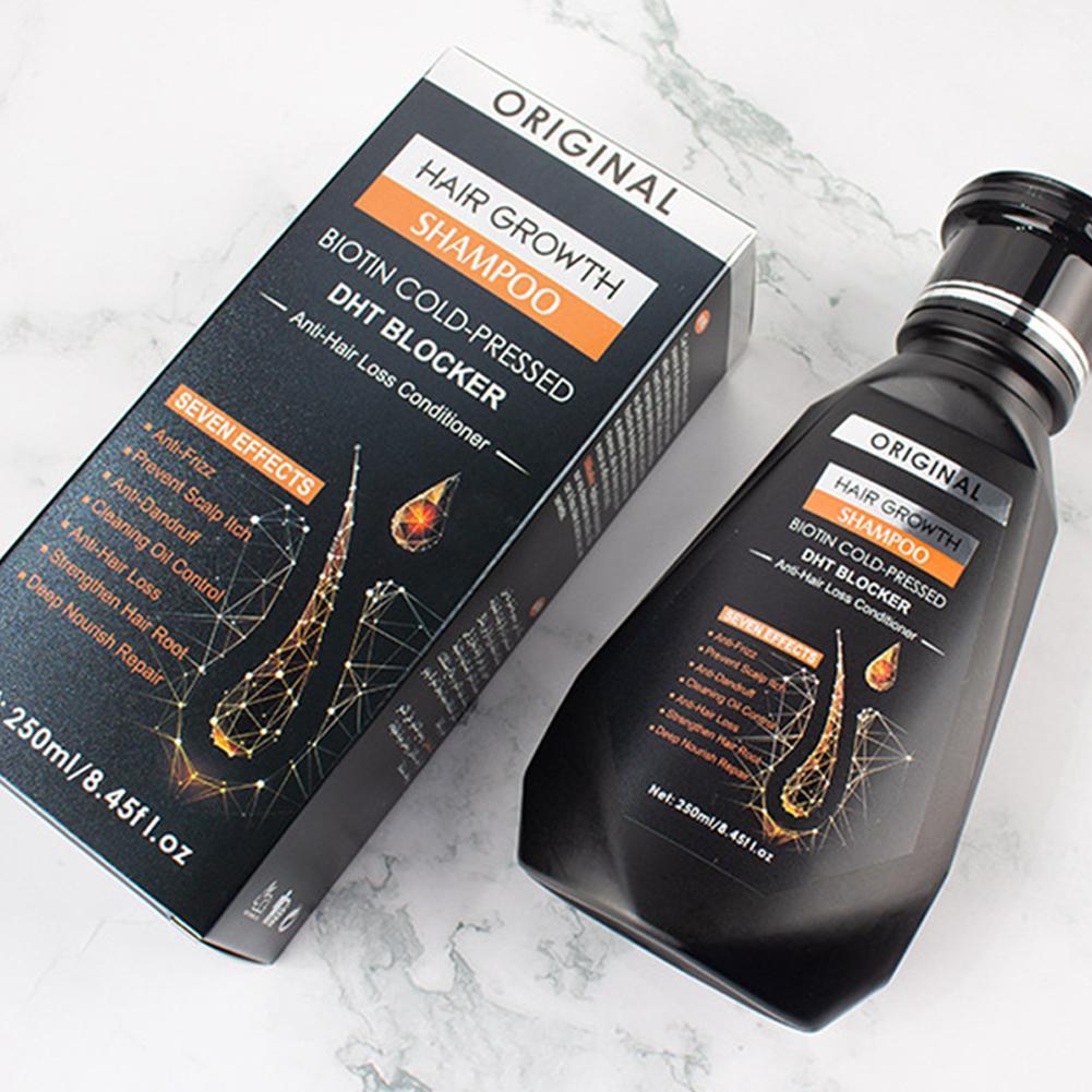 250ML Biotin Shampoo With Comb - Hair Care Dandruff ulasan dan harga