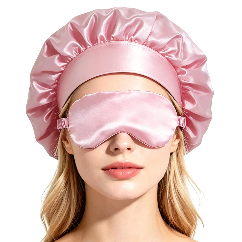  Satin Bonnet Sleep Eye Mask  - Hair Care Kit ulasan dan harga