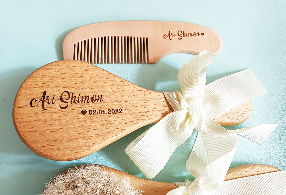 Baby Bathing Comb with Custom  - Hair Care Names ulasan dan harga
