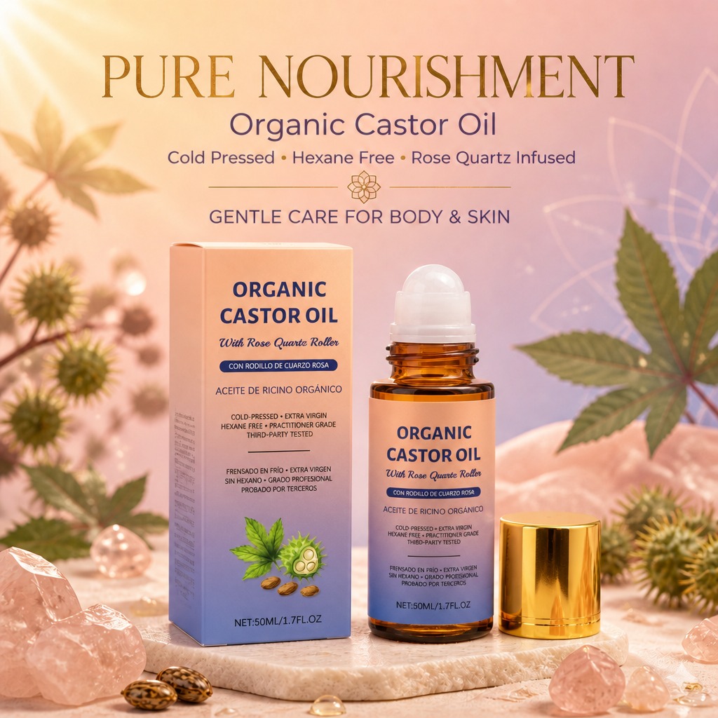 Organic Castor Oil Roller with - Castor Oil Cold Press ulasan dan harga
