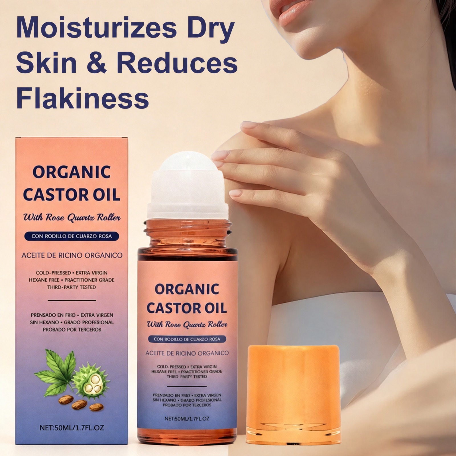 Organic Castor Oil Roller with - Castor Oil Cold Press ulasan dan harga