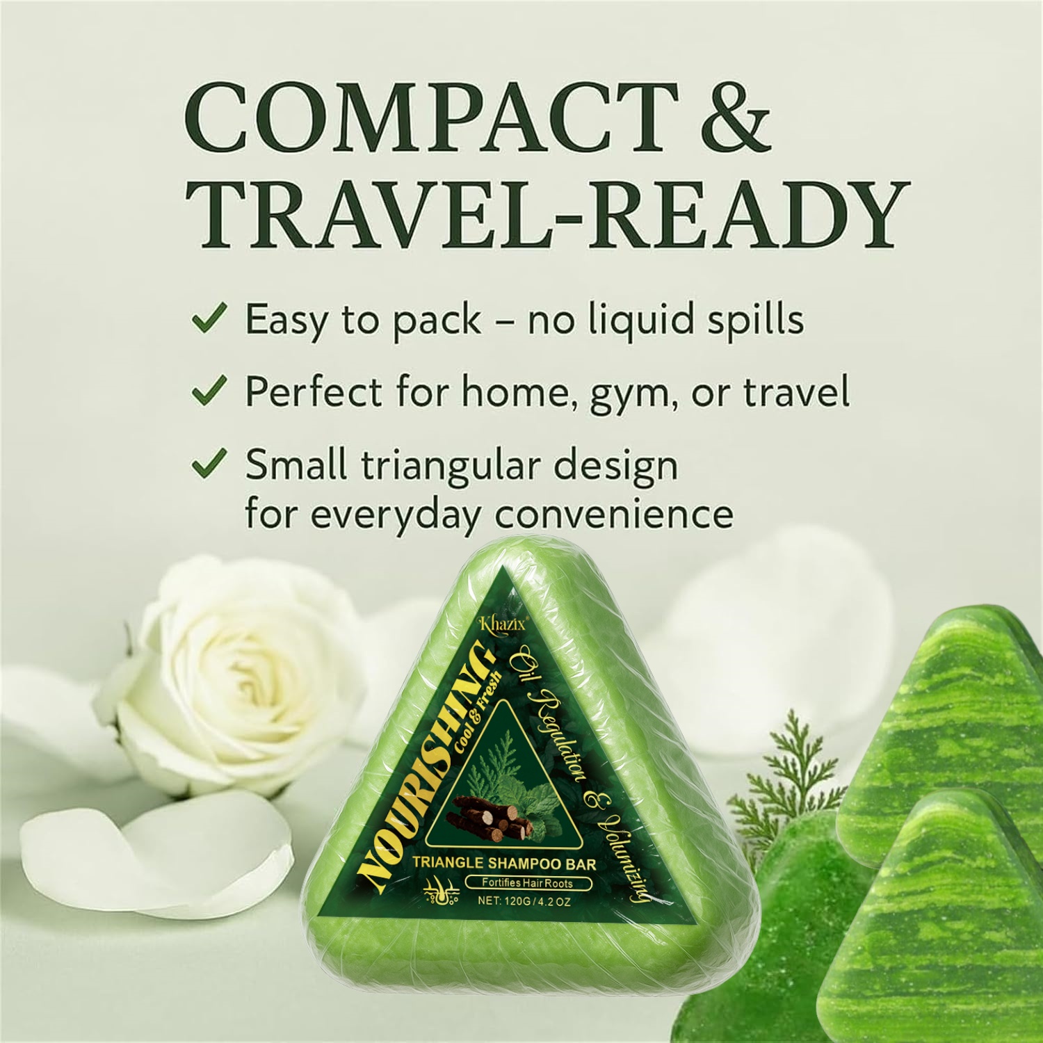 Green Triangle Soap Shampoo Ba - Hair Care Herbal ulasan dan harga