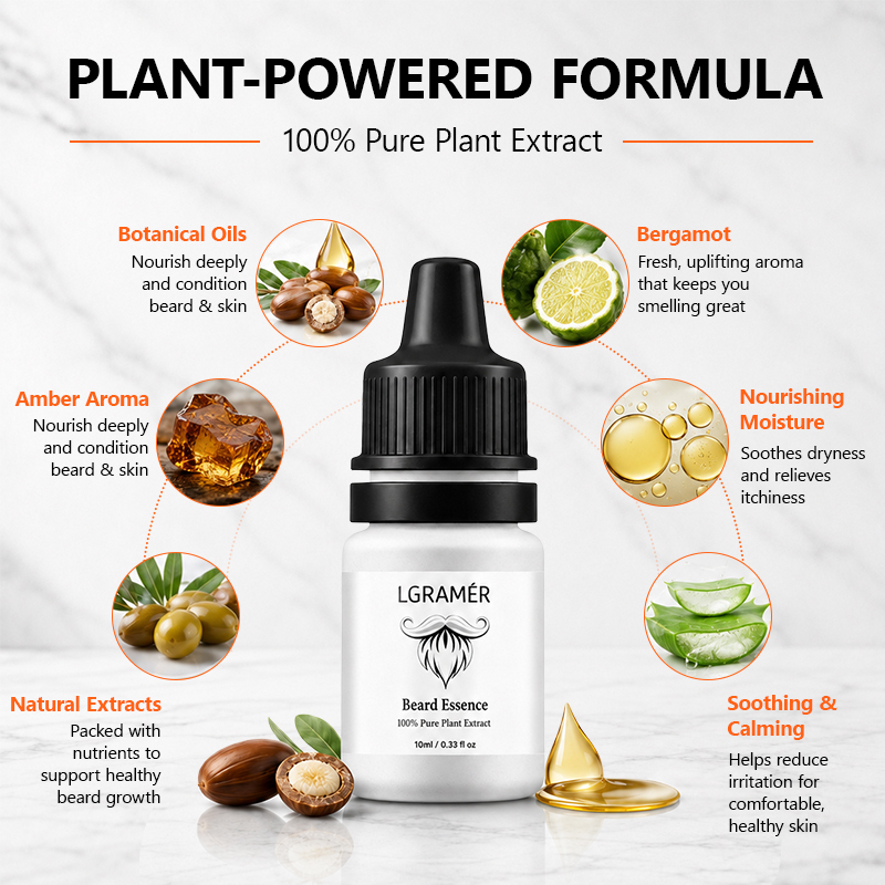 Men's Beard Growth Serum Nouri - Hair Care Hair Serum ulasan dan harga