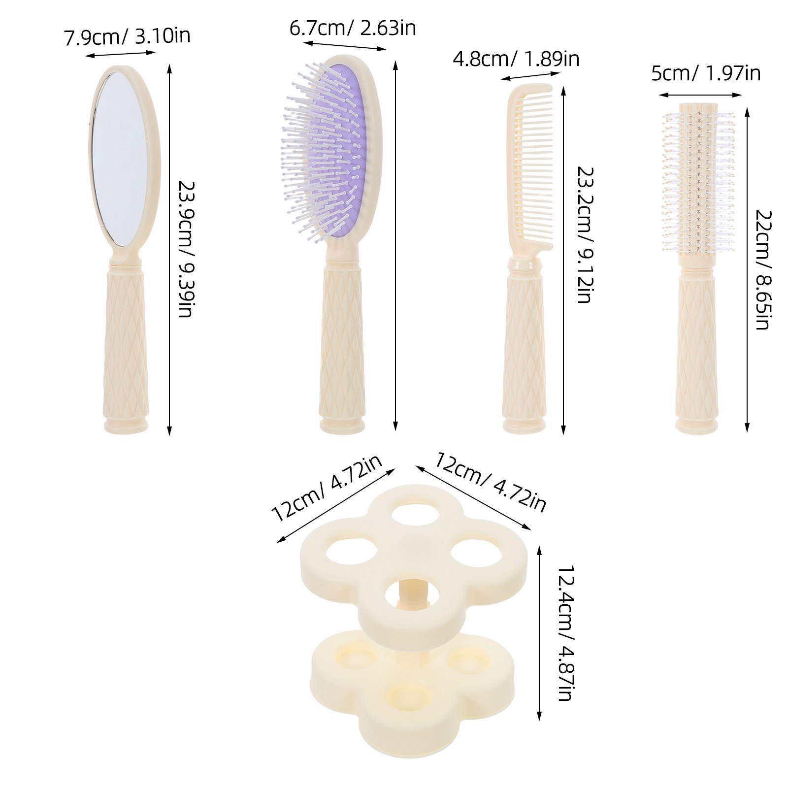4Pcs Hair Stylist Comb Kit for - Hair Care Kit ulasan dan harga