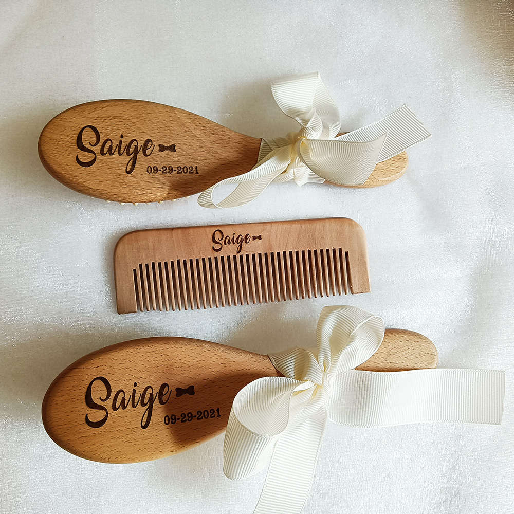 Custom Name Baby Bathing Comb  - Hair Care Names ulasan dan harga