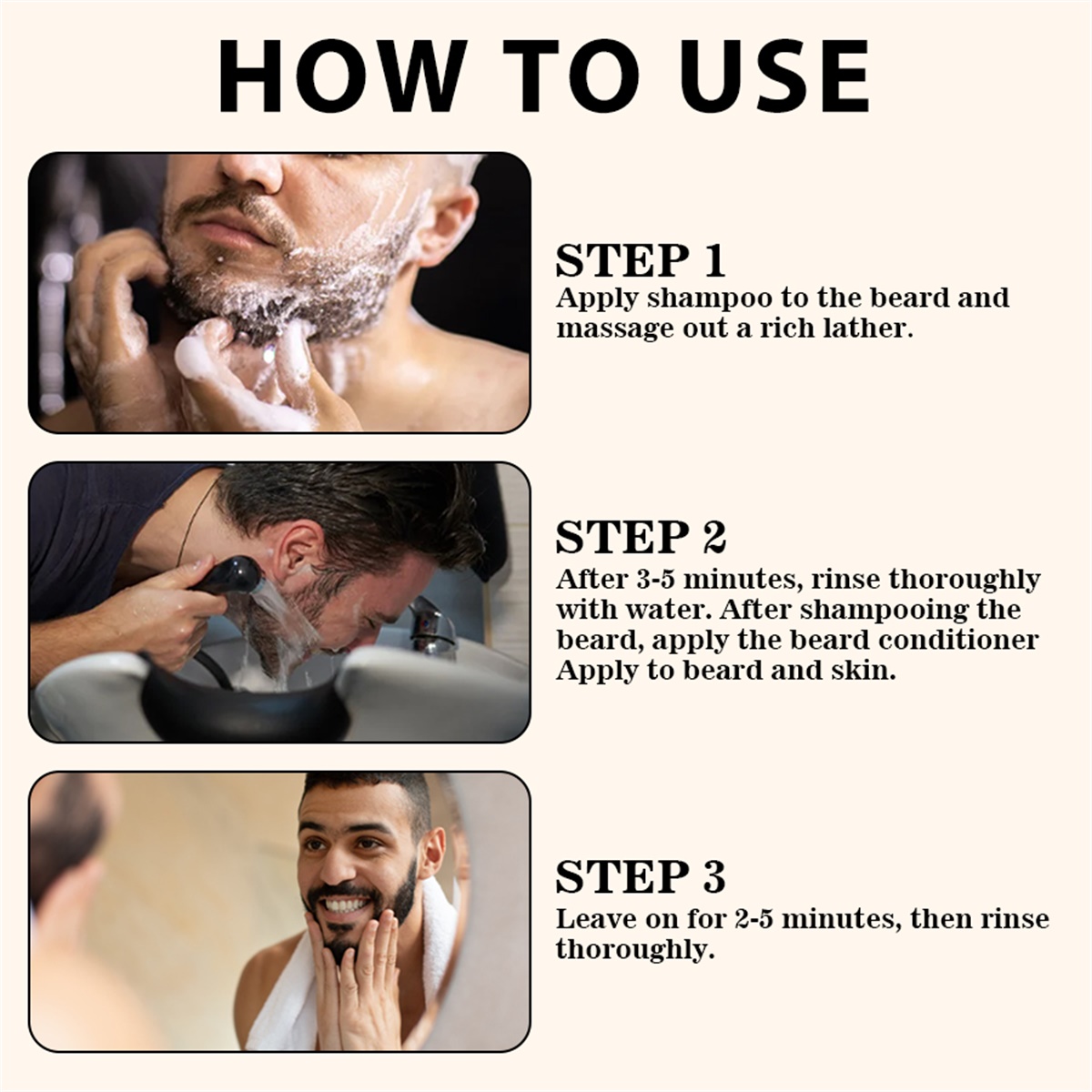 Beard Wash Moustache Balm and  - Hair Care Kit ulasan dan harga