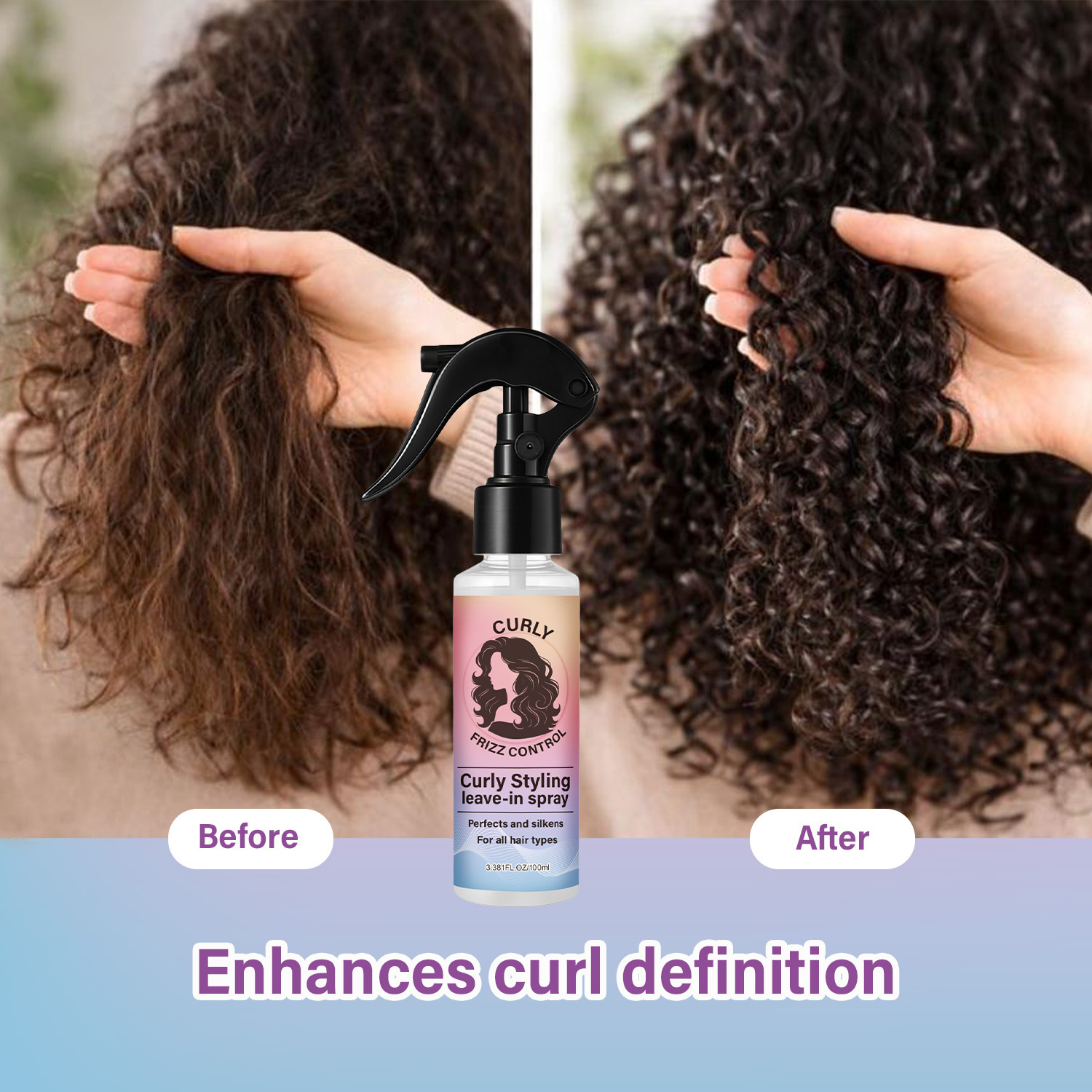 Curly Styling Leave-In Spray – - Hair Care Herbal ulasan dan harga