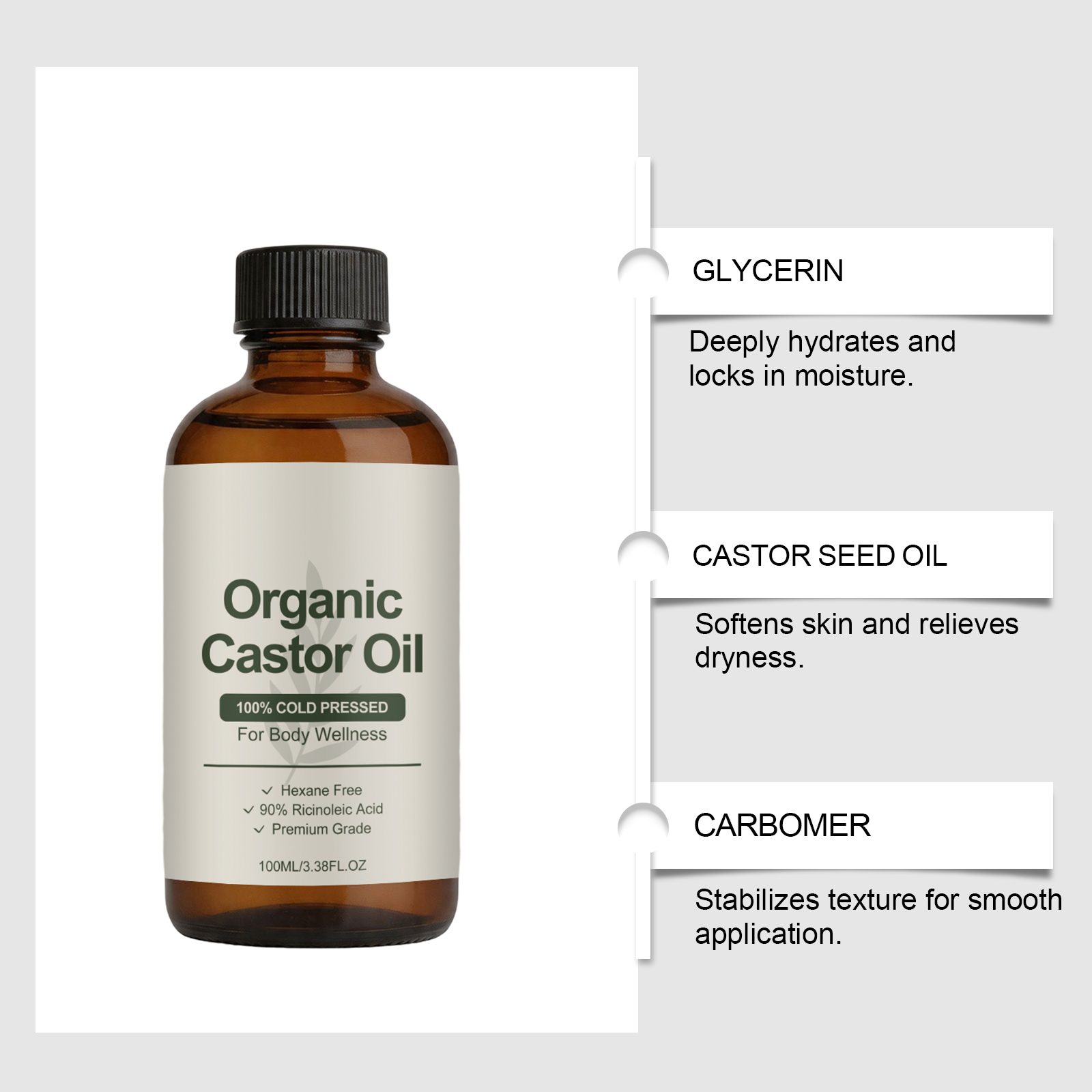 Organic Castor Oil Cold Presse - Castor Oil Cold Press ulasan dan harga