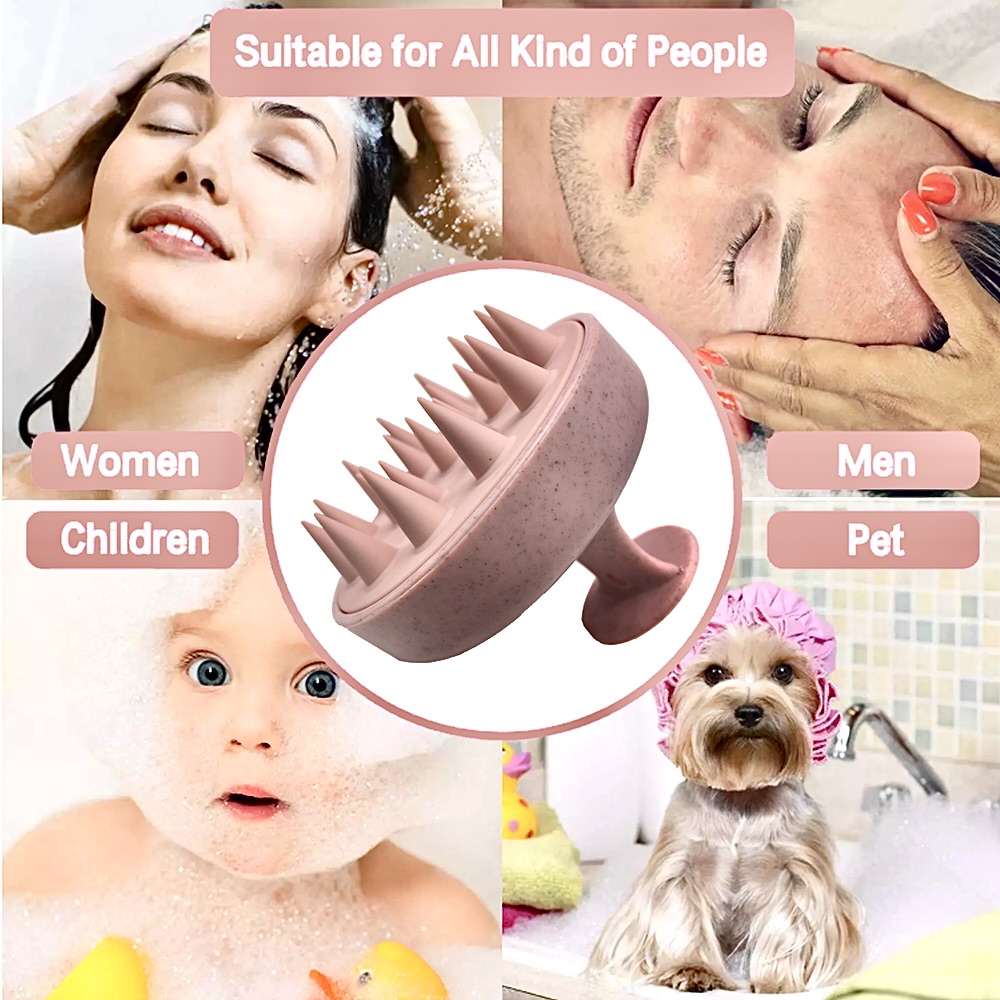 Wheat Straw Silicone Head Wash - Hair Care Dandruff ulasan dan harga