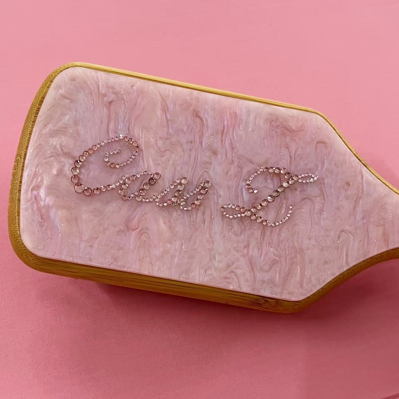 Rhinestone Name Hair Brush Per - Hair Care Names ulasan dan harga