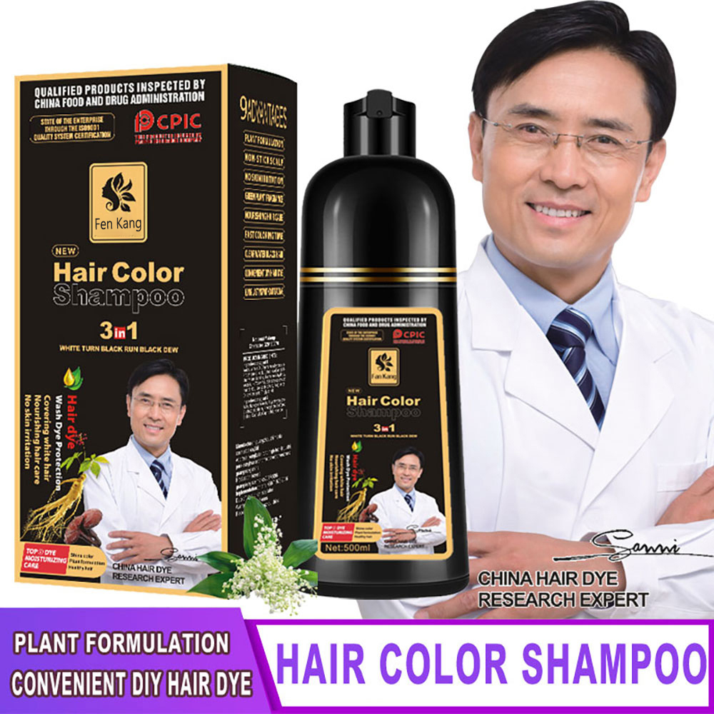 3 In 1 Instant Coloring Shampo - Hair Care Herbal ulasan dan harga