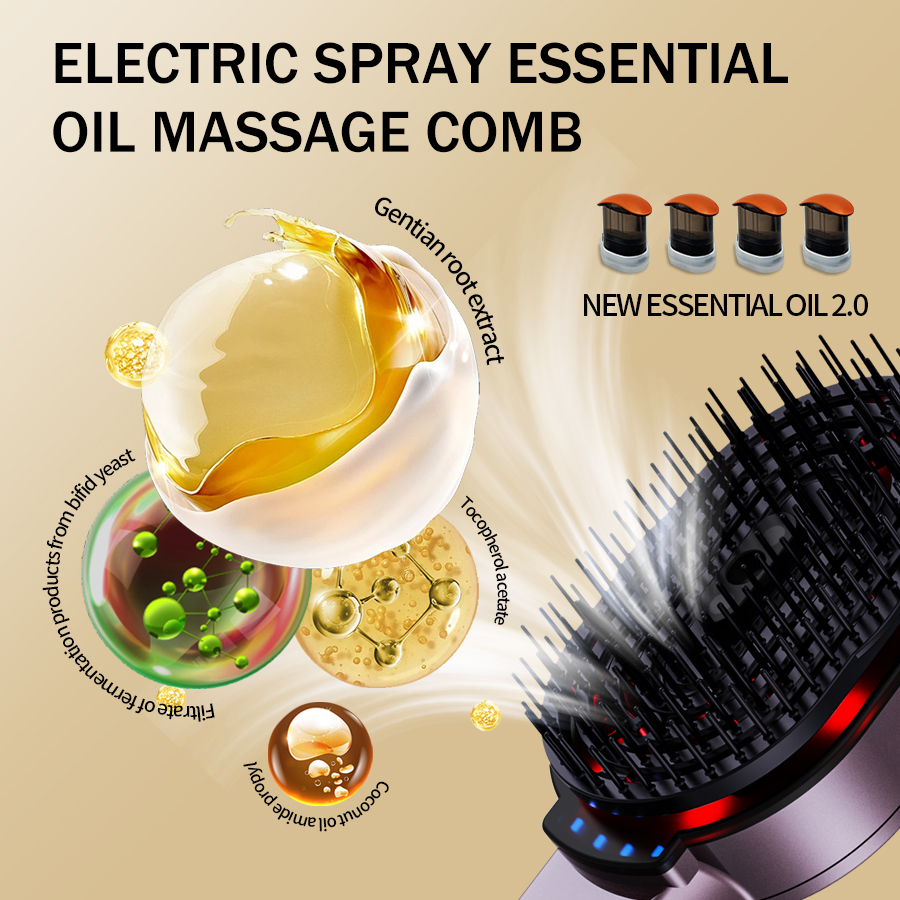 4-in-1 Massage Comb Essential  - Hair Care Herbal ulasan dan harga