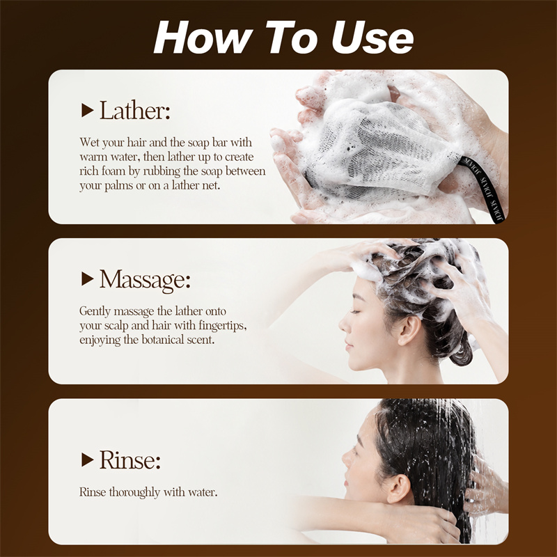 Black Hair Soap Natural Shampo - Hair Care Dandruff ulasan dan harga